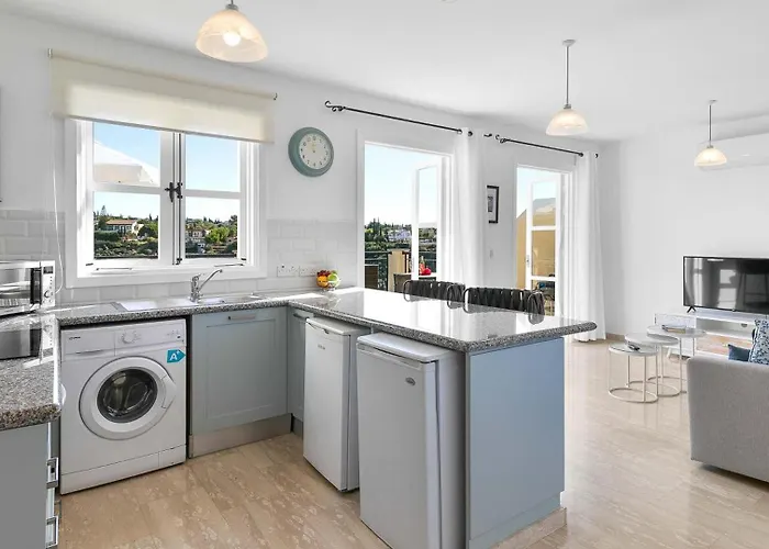 Modern U6 With Beautiful Sea Views, Aphrodite Hills Apartmán Kouklia